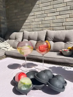 Basic u0026 More Vinglas AISYA Brun m. Transparent Stilk><noscript><img width=